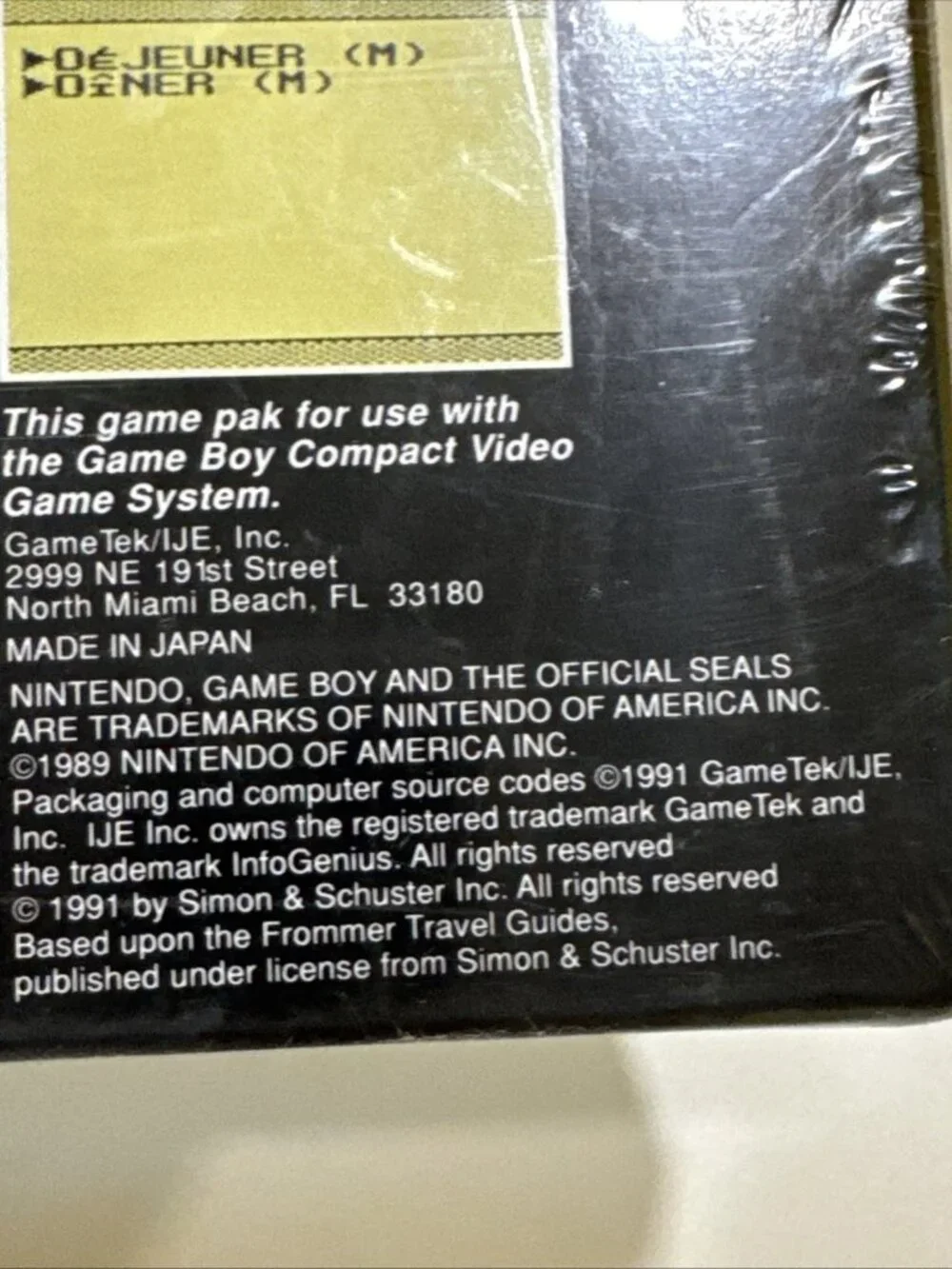 French Translator Berlitz (Nintendo Game Boy Gameboy) NEW Sealed